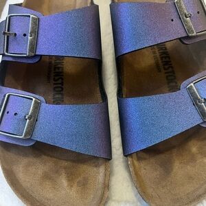 Arizona Birkenstock sandals size 41 Icy Metallic Violet